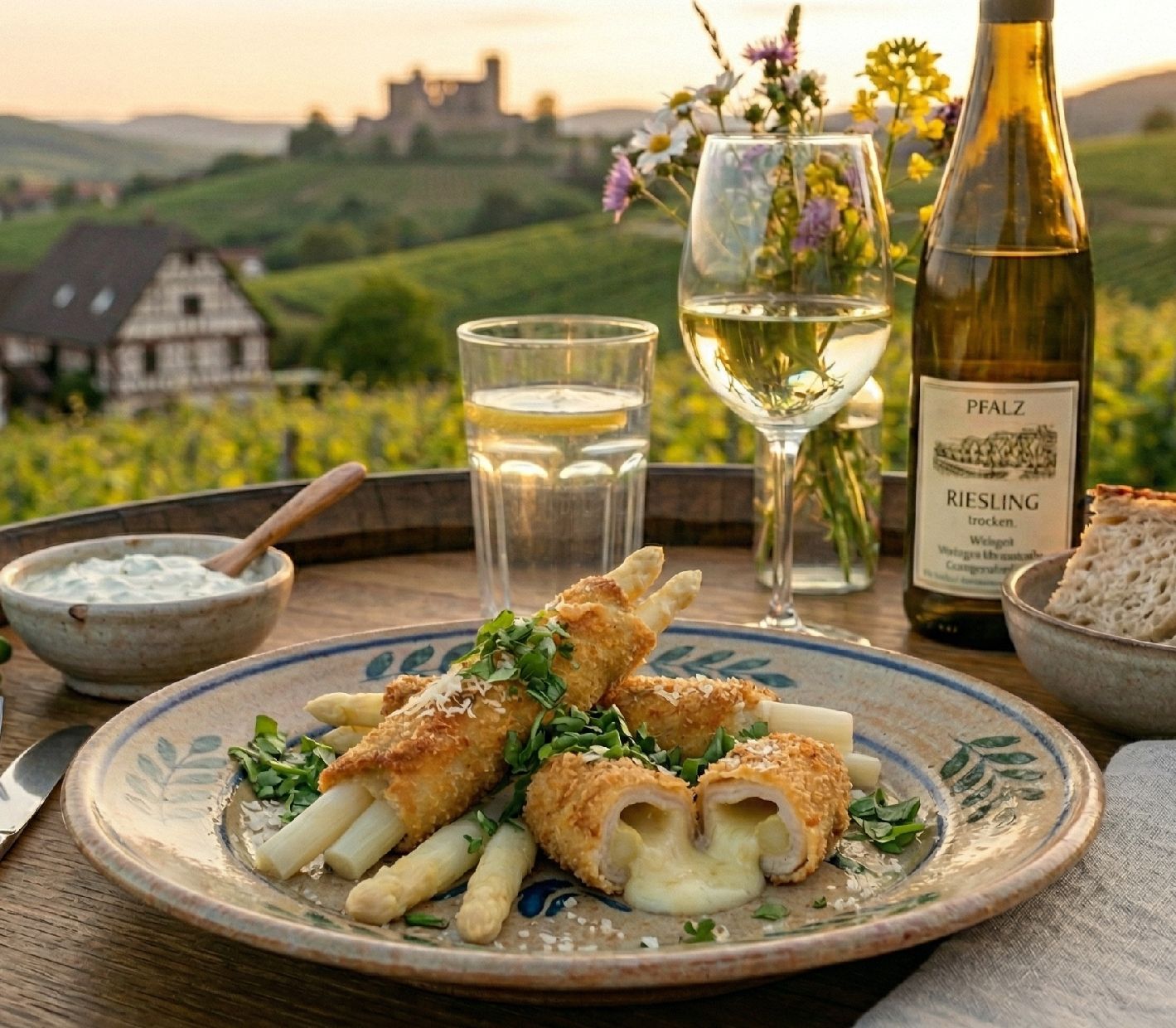 Rezept für Spargel Cordon Bleu