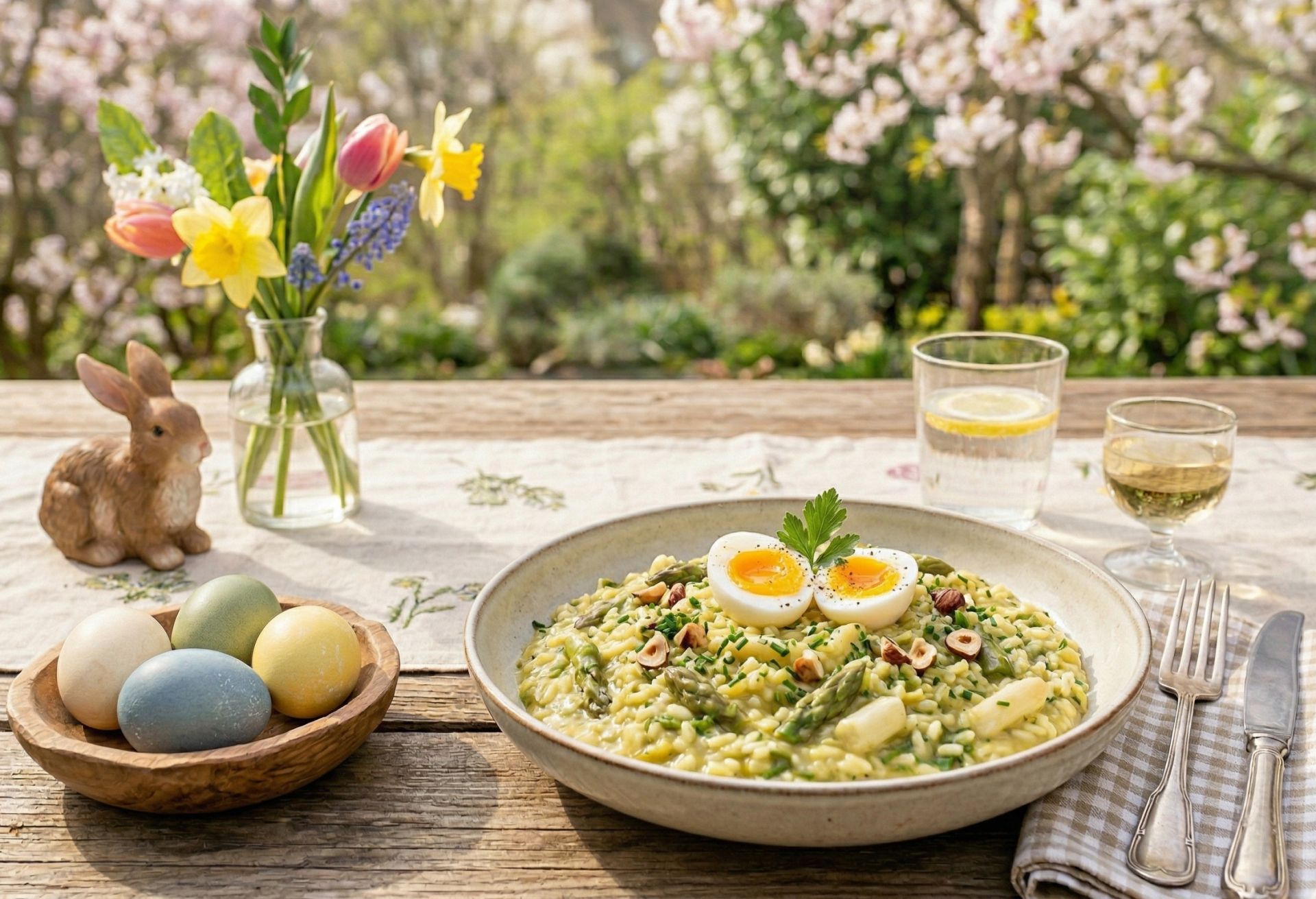 Frühlingshaftes Risotto mit Spargel