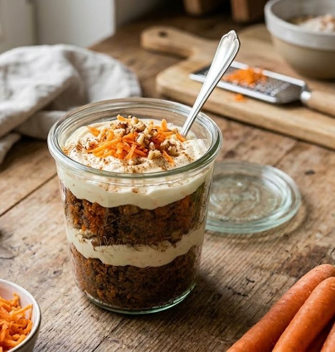 Glutenfreier Möhrenkuchen aus dem Glas