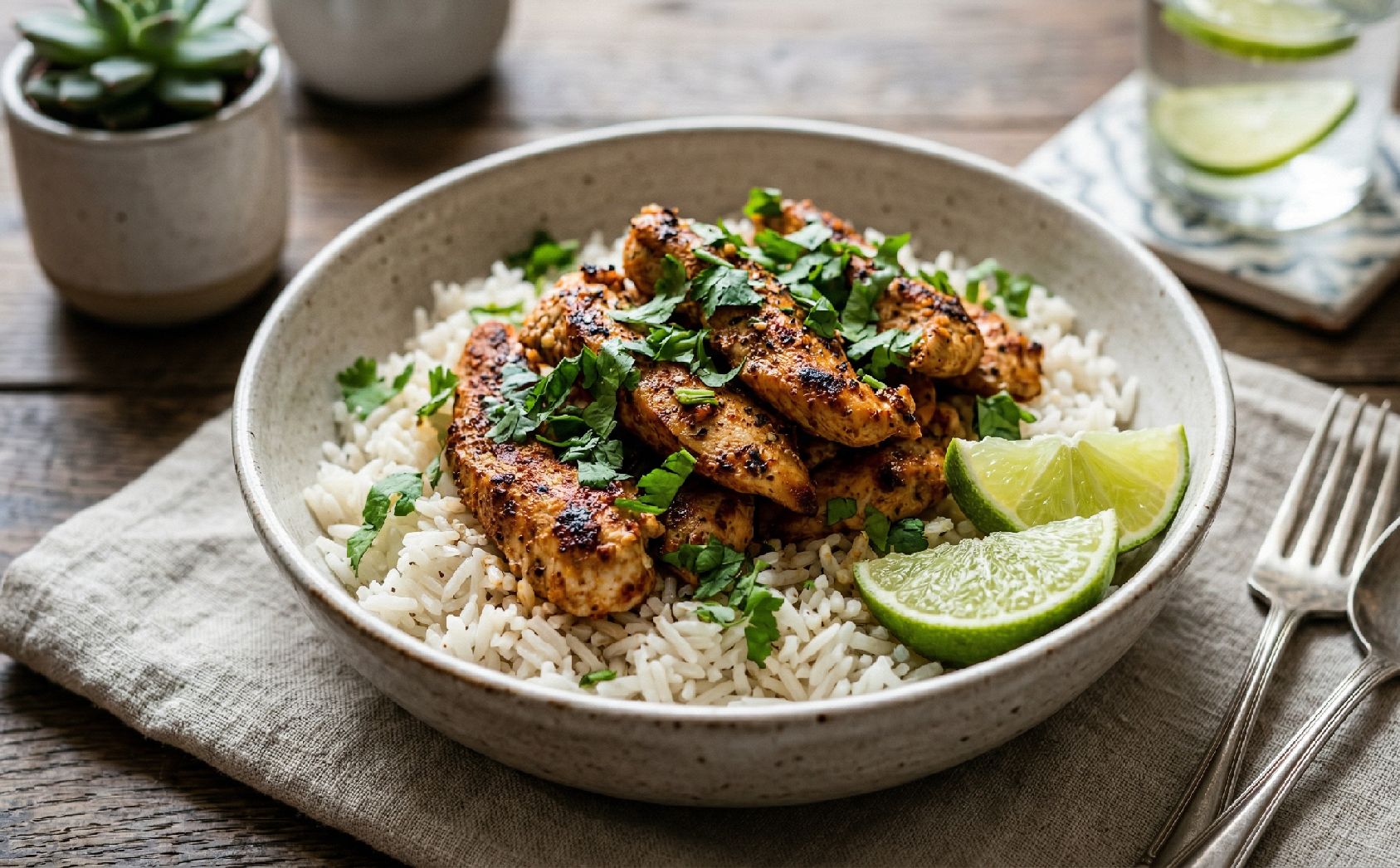 Hähnchen Burrito Bowl